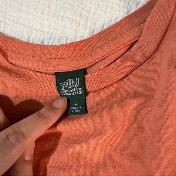 Orange ruffle crop top - Picture 3 of 3